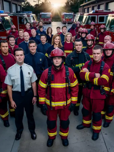 A group of first responders such as police, military, firefighters, EMTs, and teachers.