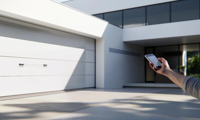 A snapped garage door cable.