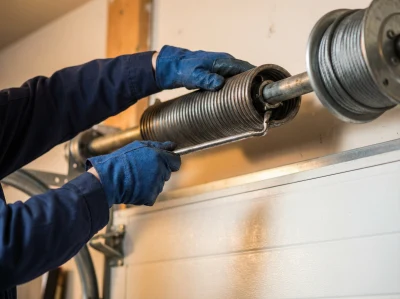 broken garage door spring